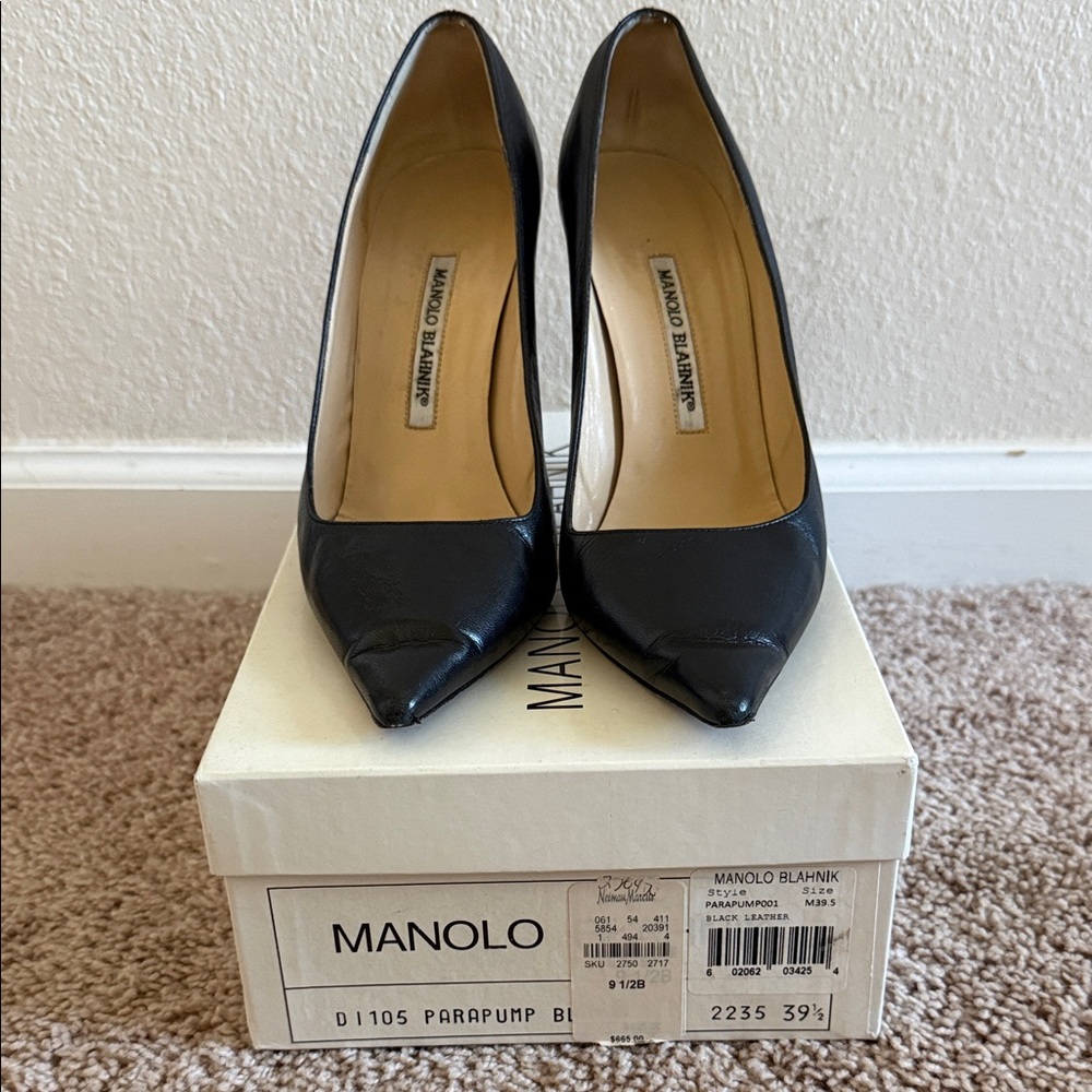Manolo Blahnik Classic Black Heels